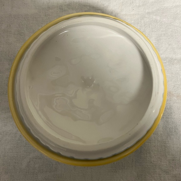 90s Casa Bella for GANZ Daisy Candy Dish, Blue Ceramic Lidded Bowl Set - Picture 7 of 10